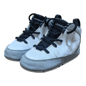 Nike Air Jordan 9 Retro Barons‎ 45 Toddler Size 4C White Black Gray 401843-116
